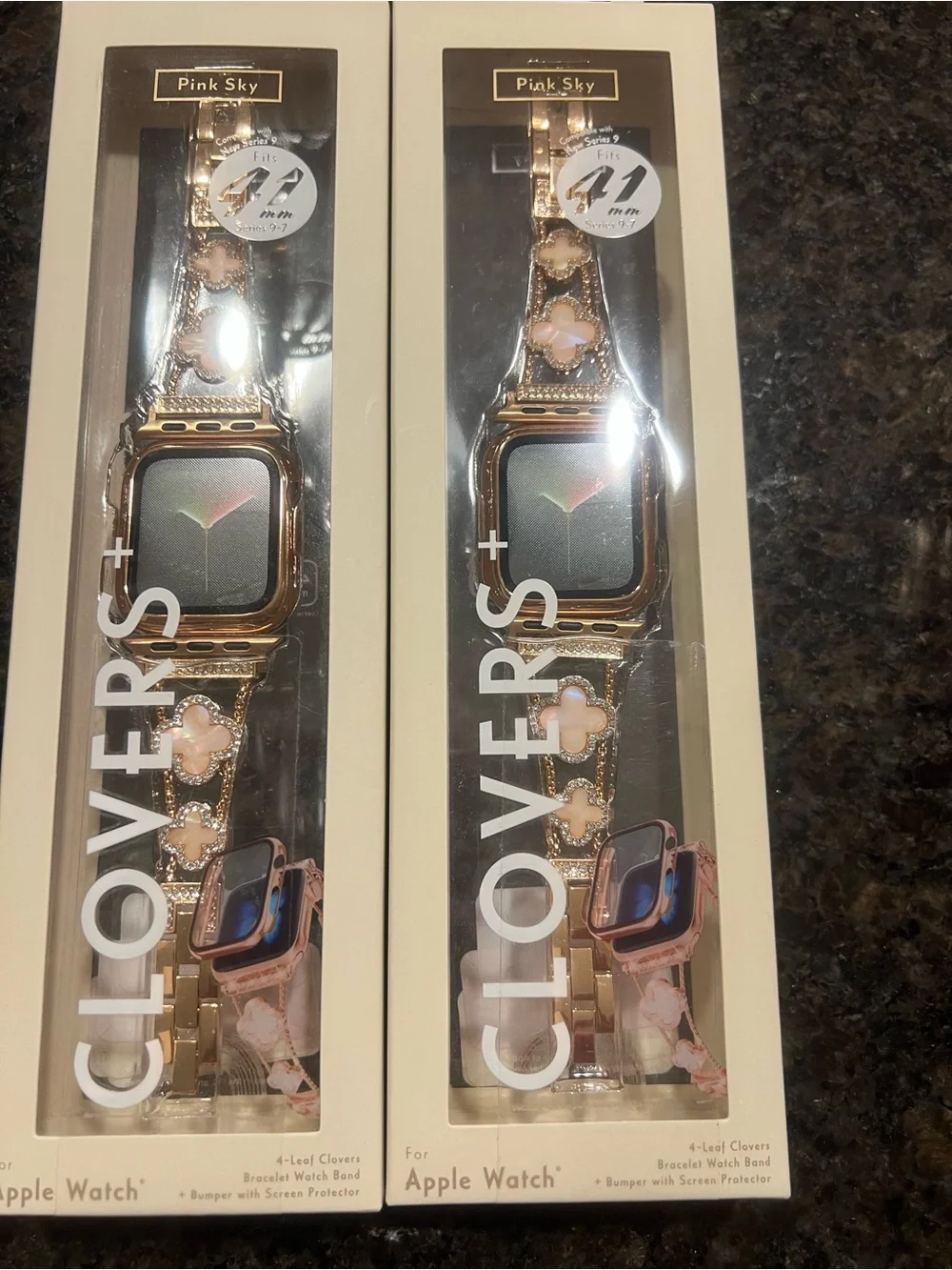 Gold Clover Bracelet Band for Apple Watch (41mm)